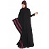 Kaftan style abaya- Black-Purple Kaftan style abaya- Black-Purple